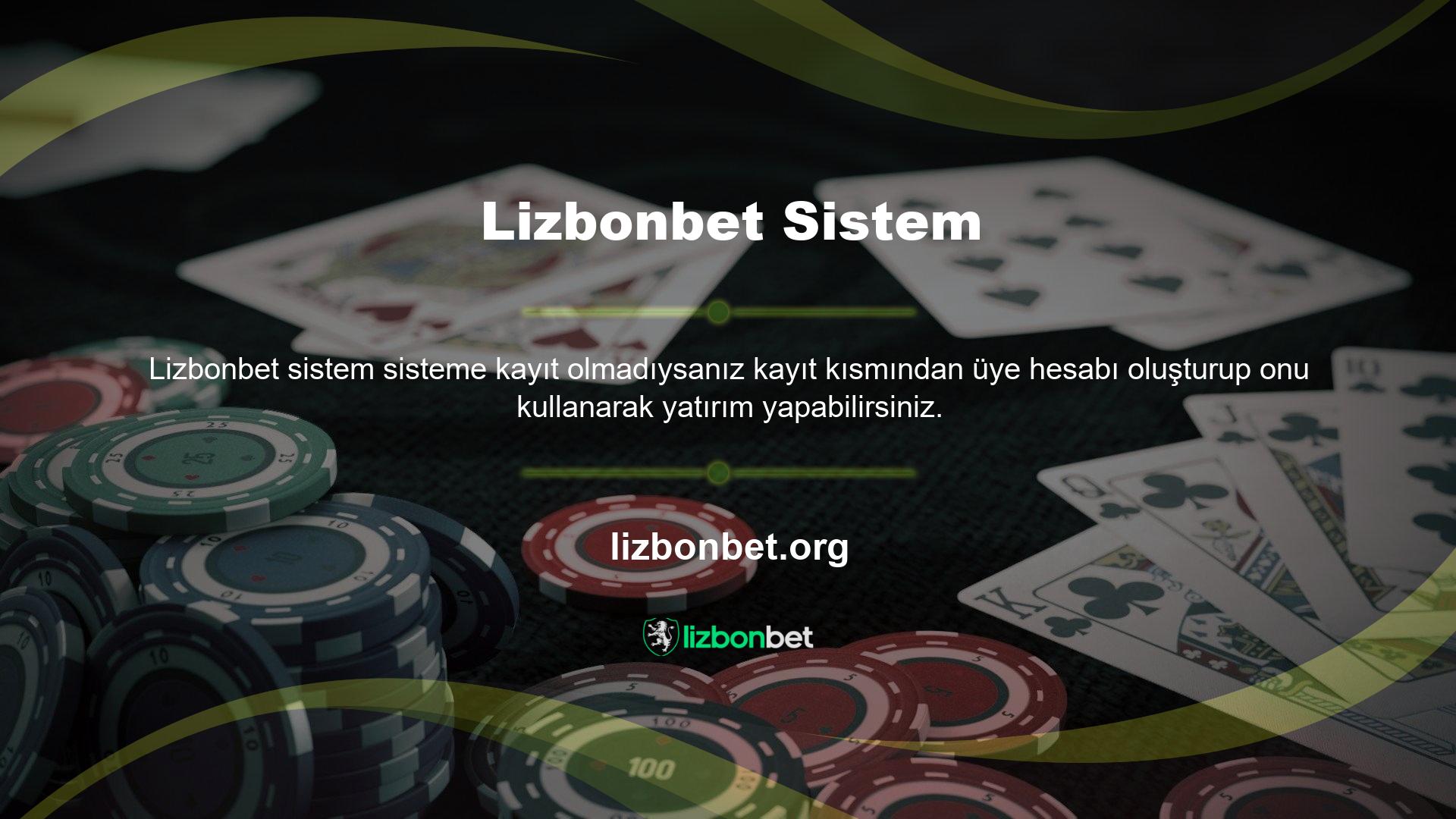 Hızlı para yatırmak için casino web sitesinin 'Hesabım' bölümüne giriş yapın